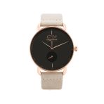 Black & Rose Gold Leather